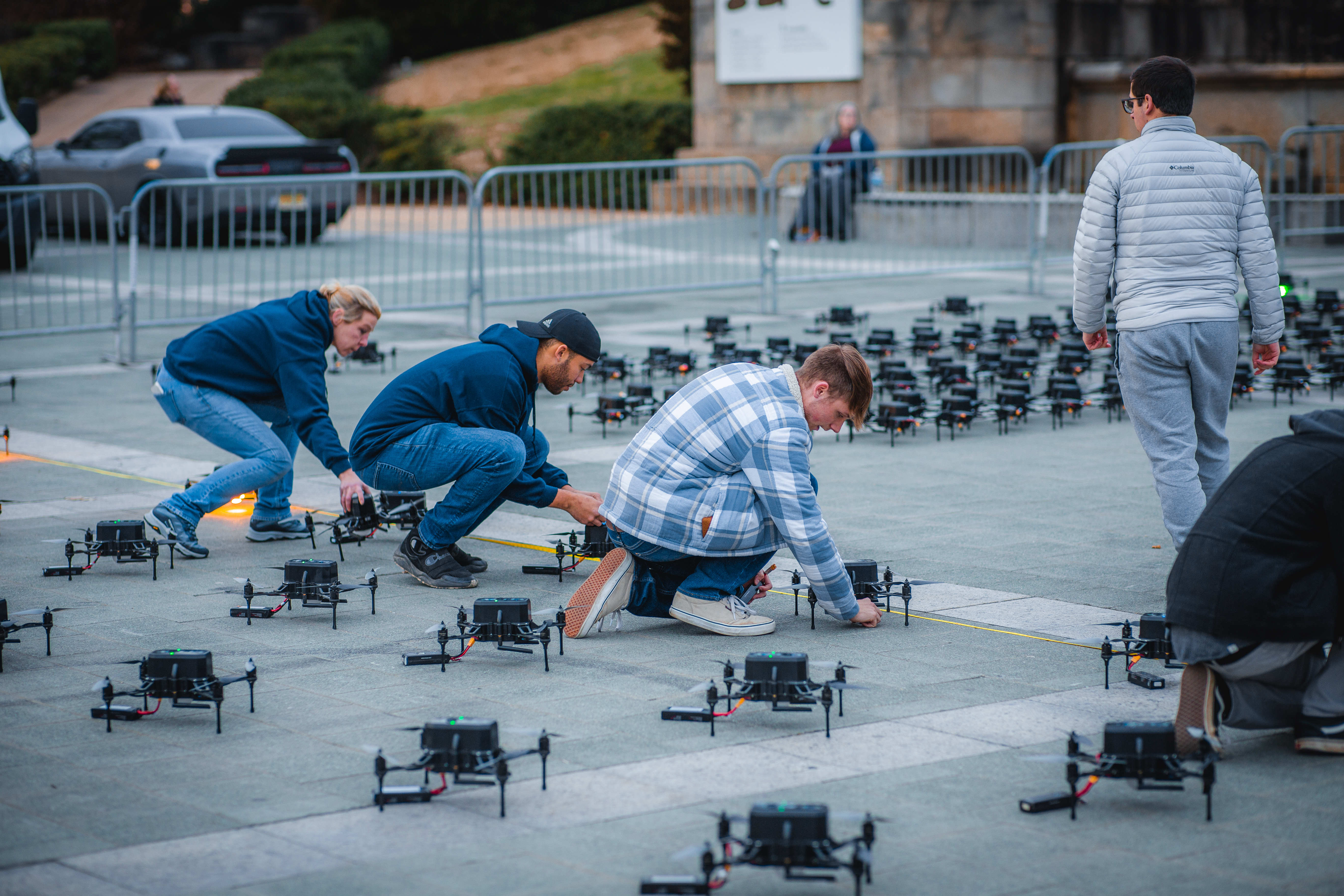 drone show perparation