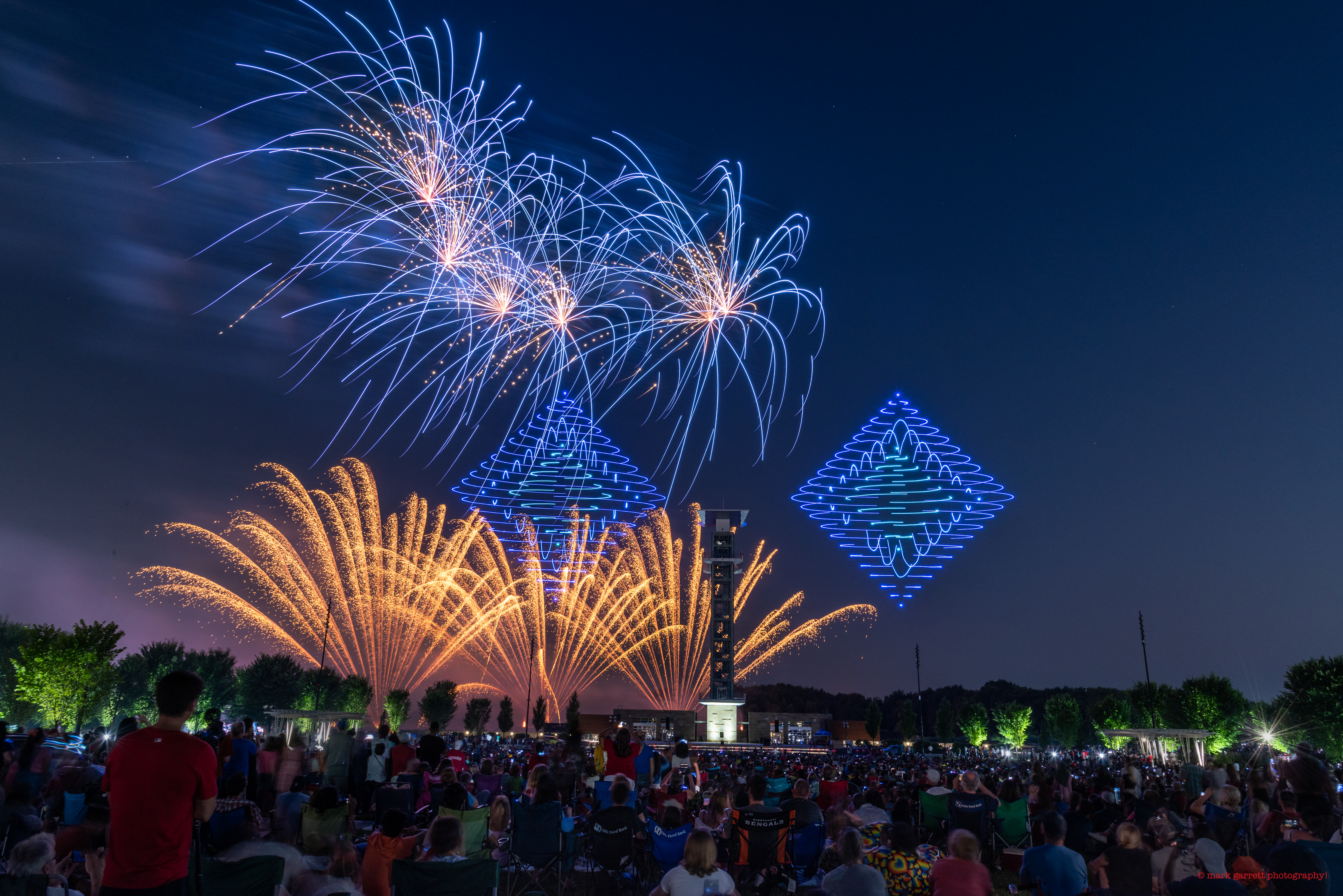 drones with fireworks