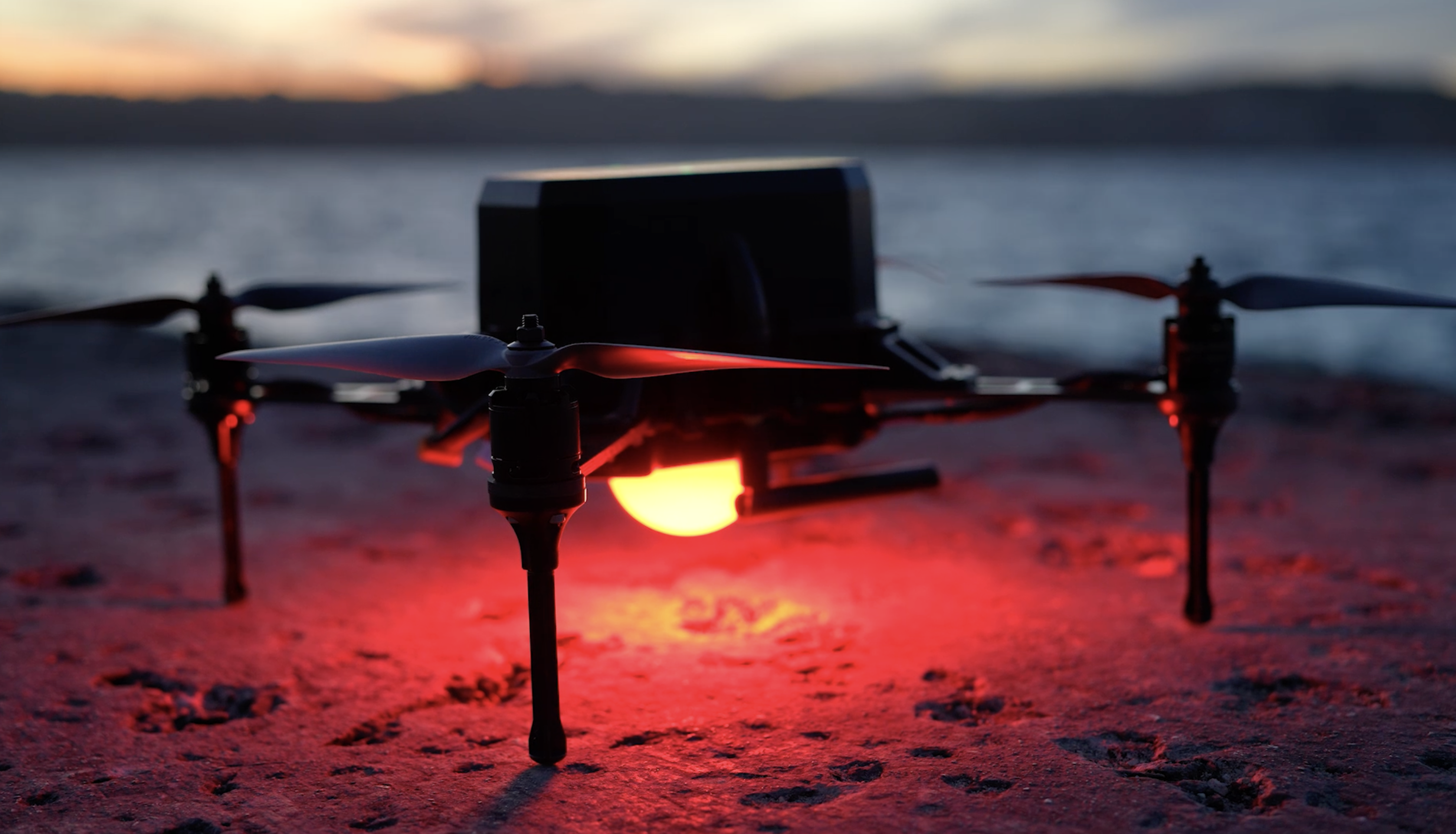 drone with LED light